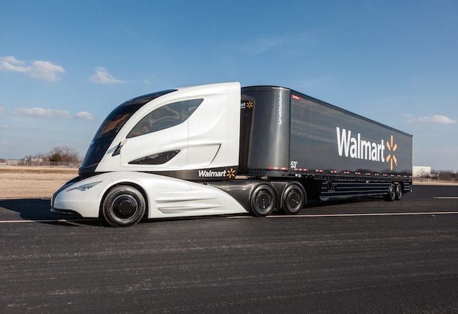 El camión futurista de Walmart
