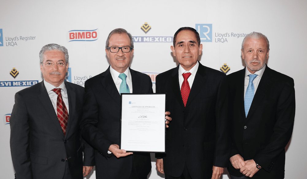 Bimbo 1ª empresa en México en certificar su modelo de seguridad vial