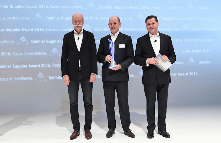 Recibe WABCO el galardón Daimler Supplier Award 2016