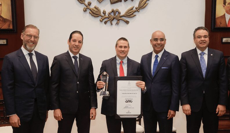 Recibió Michelin México premio del Gobierno de Querétaro