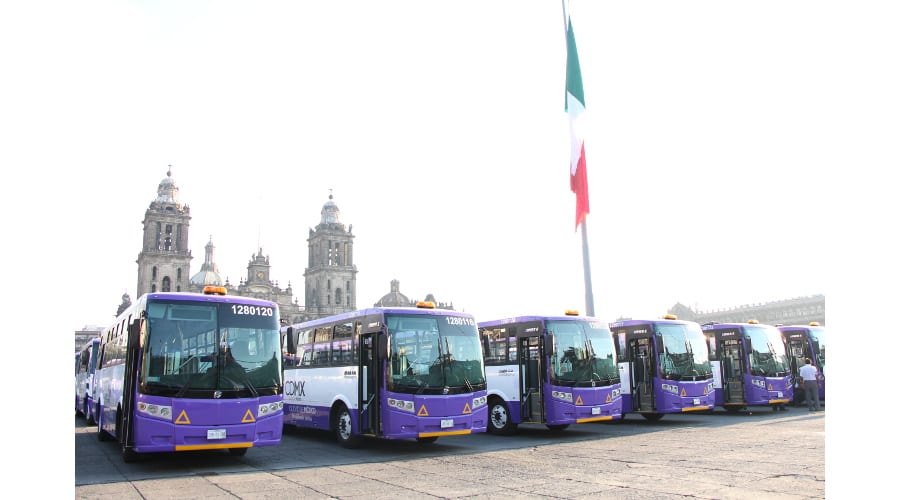 148 autobuses DINA renovarán el Sistema M1 de la CDMX