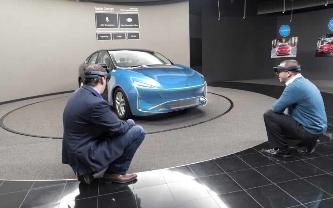 Diseña Ford con tecnología de realidad mixta Microsoft HoloLens