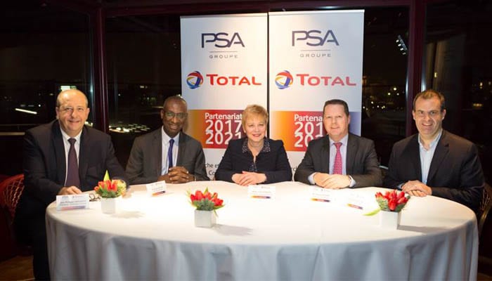 Renuevan  TOTAL y Grupo PSA alianza hasta 2020