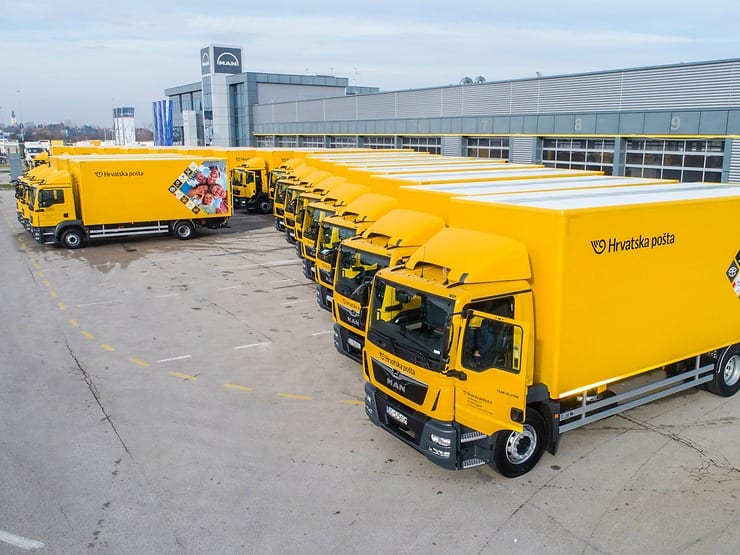 Incorporan 27 camiones MAN para servicios de envío en Croacia