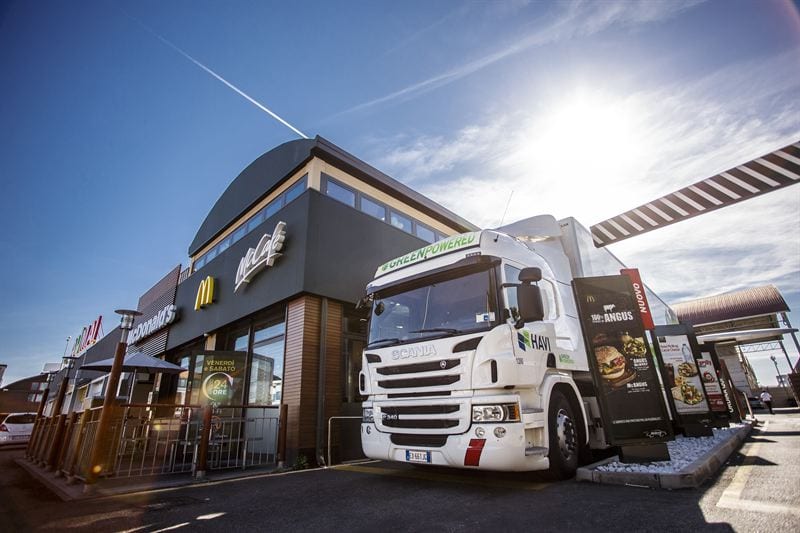 Coopera Scania para reducir huella de carbono de McDonald’s