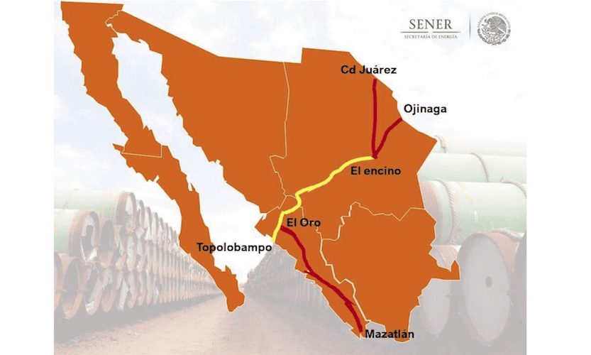 Gasoducto de Texas a Sinaloa casi listo