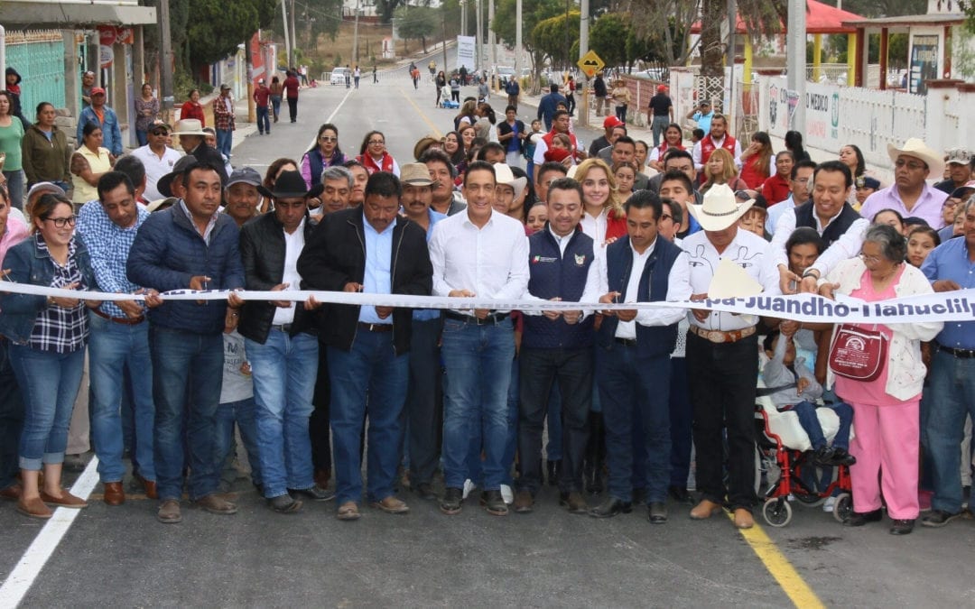 Remodelan carretera Ulapa-Juandhó-Tlahuelilpan