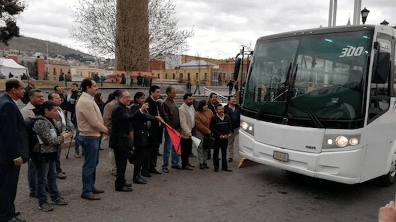 Prueba Zacatecas autobús DINA a gas natural