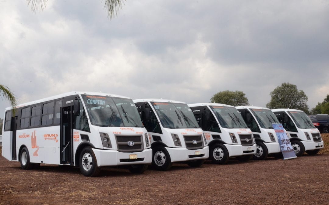 Arrancan 21 autobuses DINA Runner 9 en Edomex