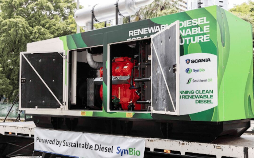 Prueban motor Scania V8 con combustible a base de residuos