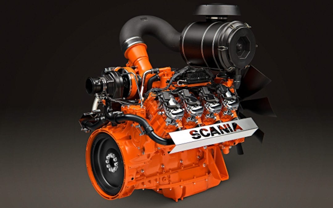 Presentará Scania motor V8 de biogás en Dubai