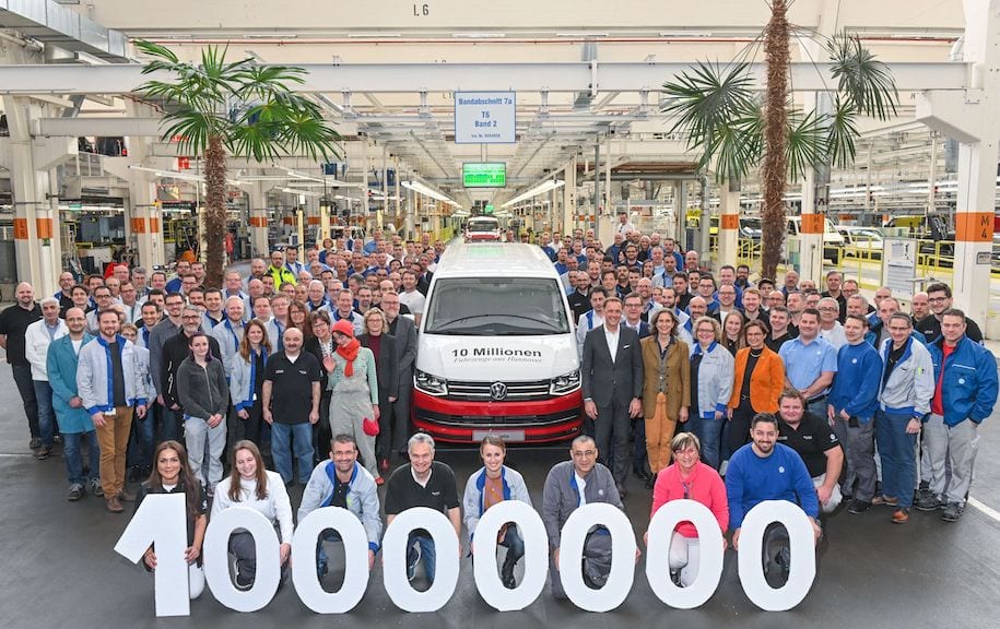 Produce VW el Vehículo Comercial número 10 millones