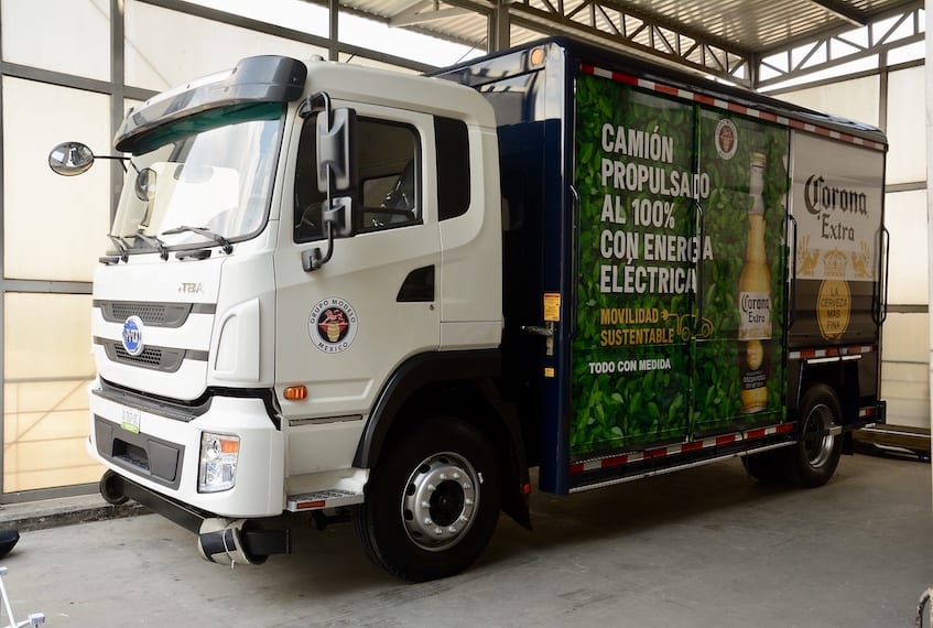 Grupo Modelo probará un camión eléctrico para reparto de mercancías