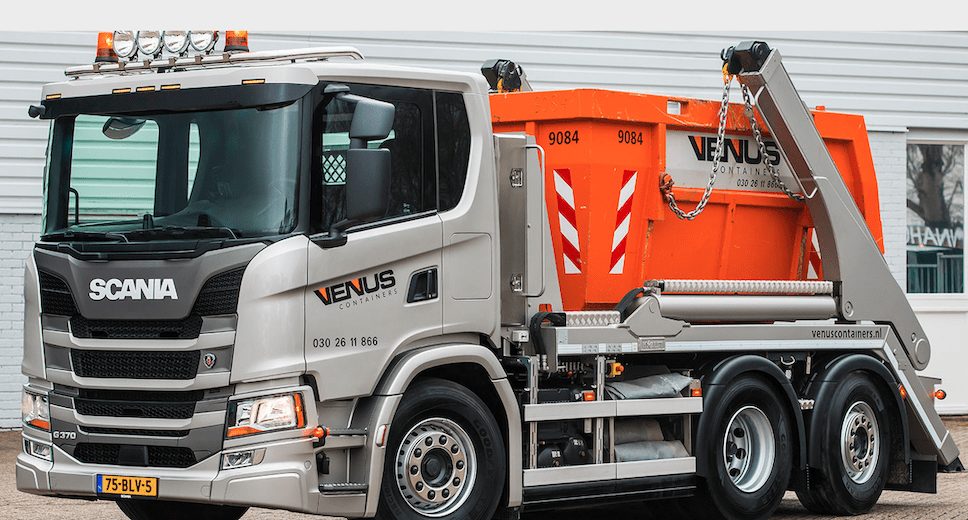 Rueda camión Scania ultracorto en los Países Bajos