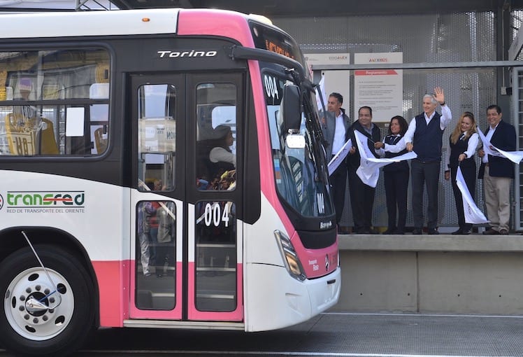 Nuevos autobuses Mercedes-Benz para Transporte Rosa de Mexibús