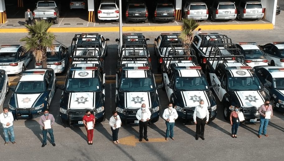 Entregan patrullas a 16 municipios de Puebla
