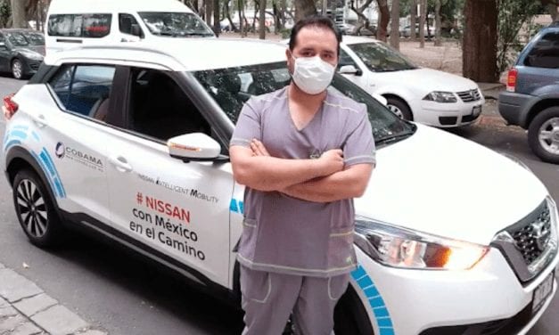 Transporta Nissan México a personal del sector salud