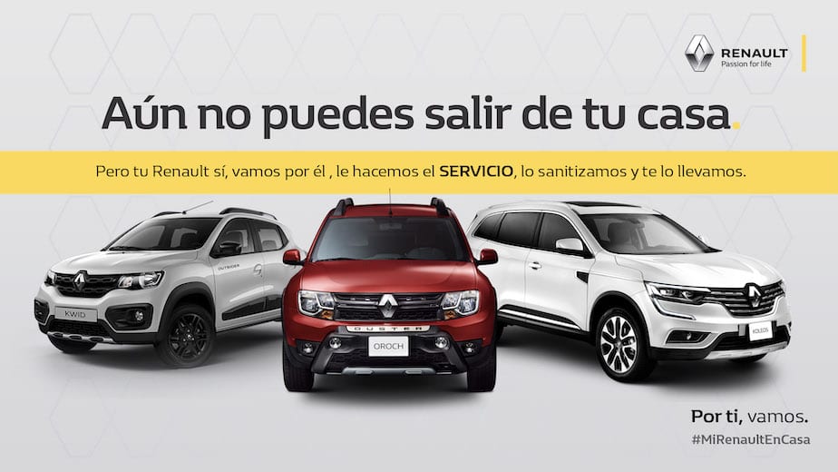 Renault México hace el servicio a los vehículos sin salir de casa
