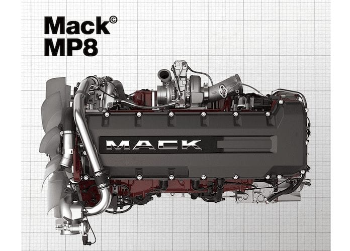 Eficiente y limpio el motor MP8 Euro V de Mack