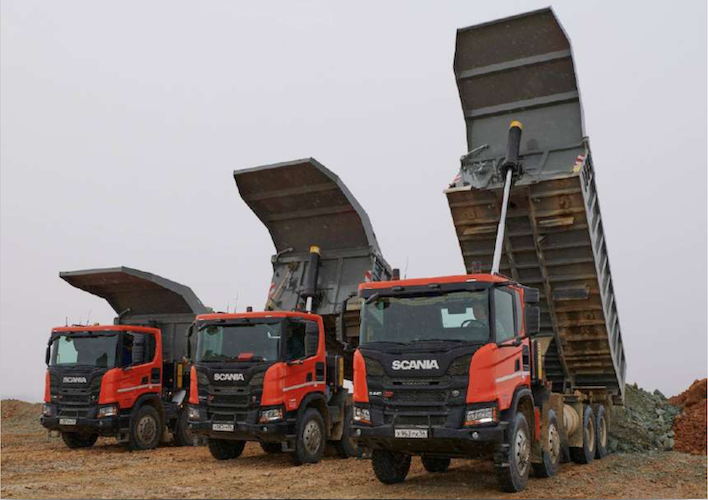 Camiones Scania para minería inteligente