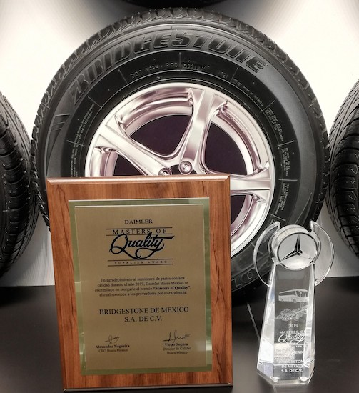 Recibe Bridgestone el Masters of Quality Supplier Award