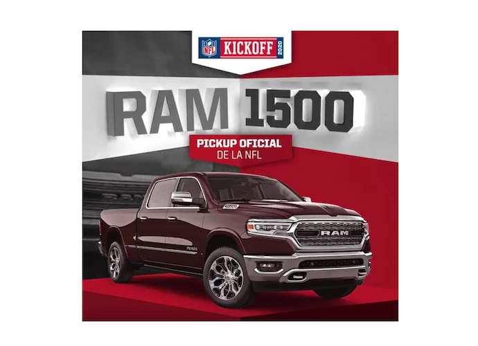 RAM y Dodge siguen como vehículos oficiales de la NFL
