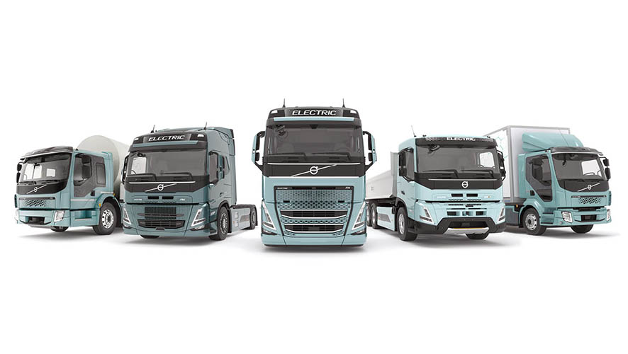 Línea completa de camiones eléctricos Volvo en 2021