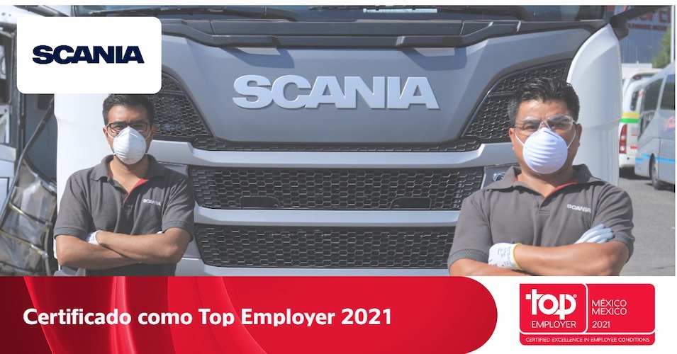 Certificación Top Employers para Scania México