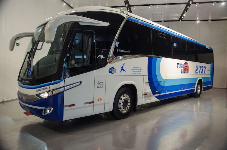 Autobús foráneo a GNC de Scania y Marcopolo
