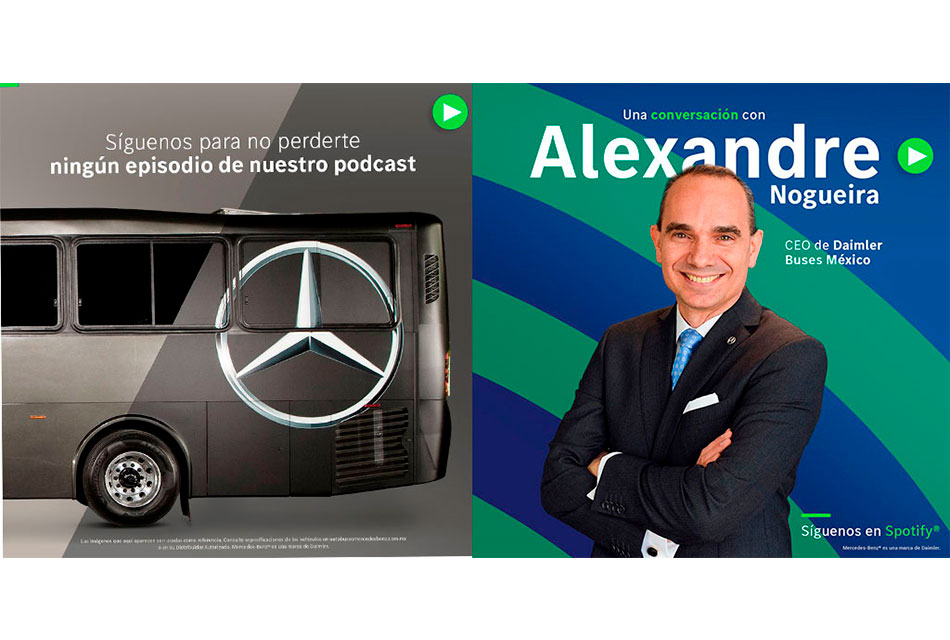 Presentan podcast de Mercedes-Benz Autobuses