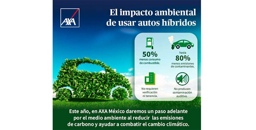AXA México se transportará en vehículos híbridos