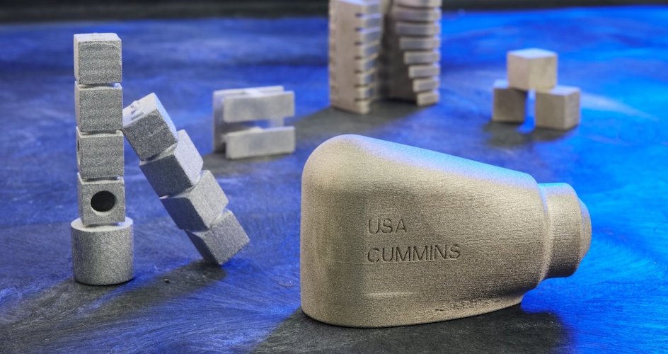 Binder Jet de Cummins para imprimir metales en 3D
