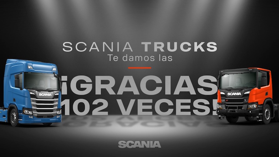 Récord de facturación Scania 102 camiones en 1 mes