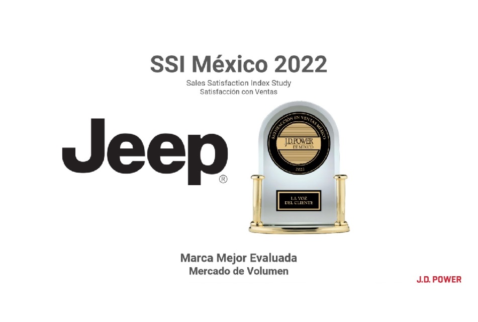 Jeep la mejor evaluada en estudio de JD Power
