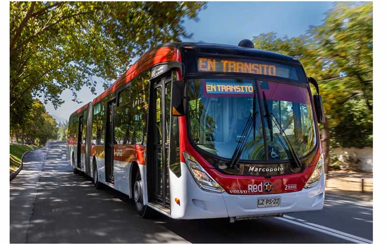 80 buses articulados Volvo para RED de Santiago