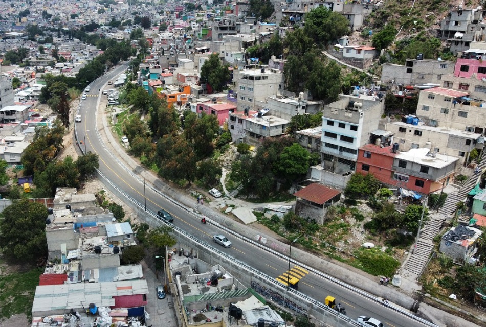 Edomex mejora carretera entre Tlalnepantla y Ecatepec