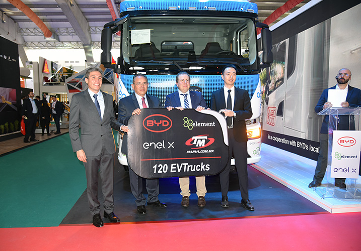 BYD entregará 120 tractos eléctricos a Transportes MARVA