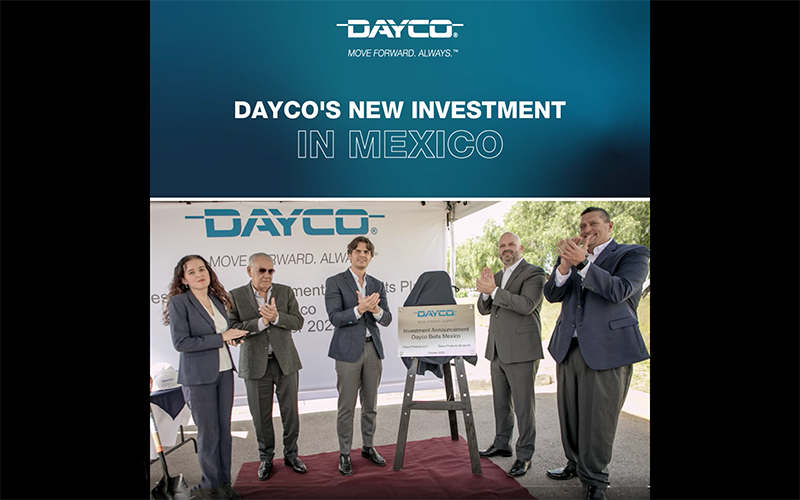 Dayco tendrá nueva planta de fabricación de correas en SLP