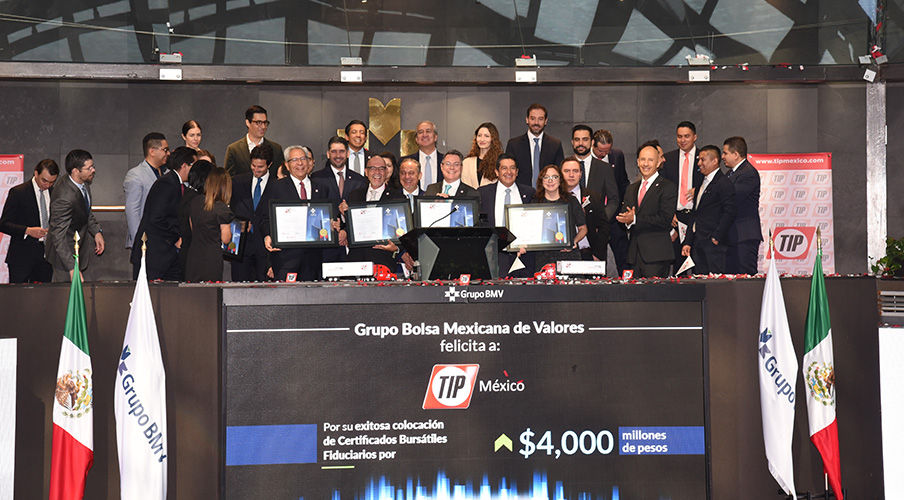 TIP México exhibe su fortaleza financiera con campanazo en la BMV