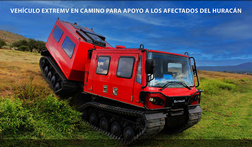 Fundación Ferbel envía vehículo anfibio ExtremV a Guerrero