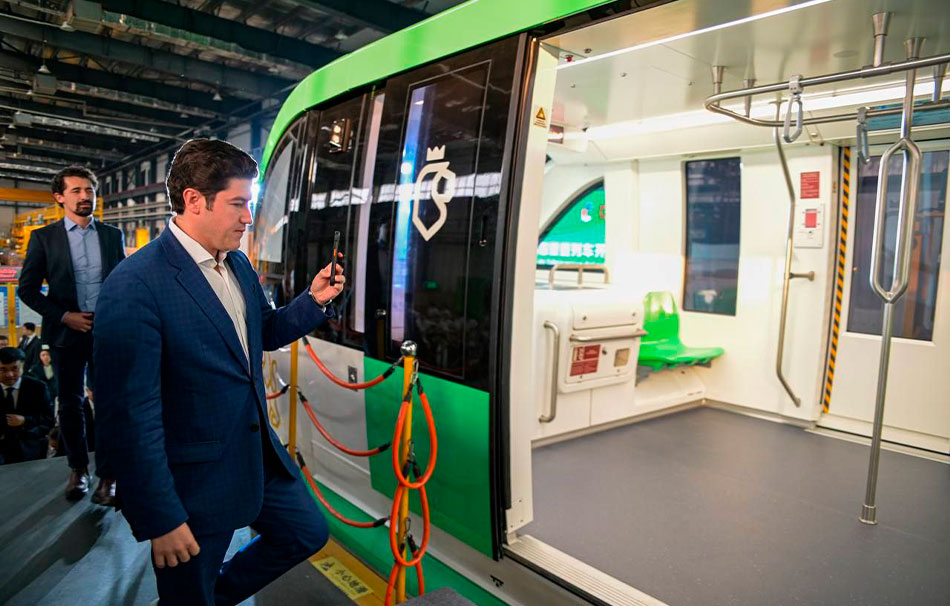 Supervisa NL avance en producción de nuevos vagones del Metro