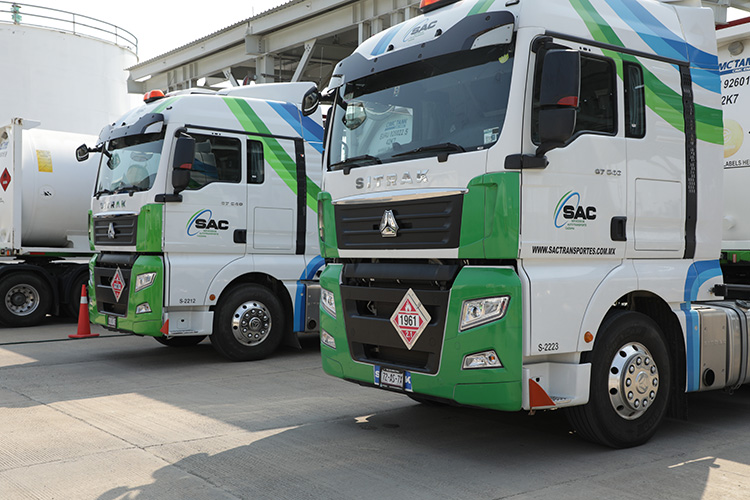 Aumenta SAC Transportes su flota de tractocamiones a GNL