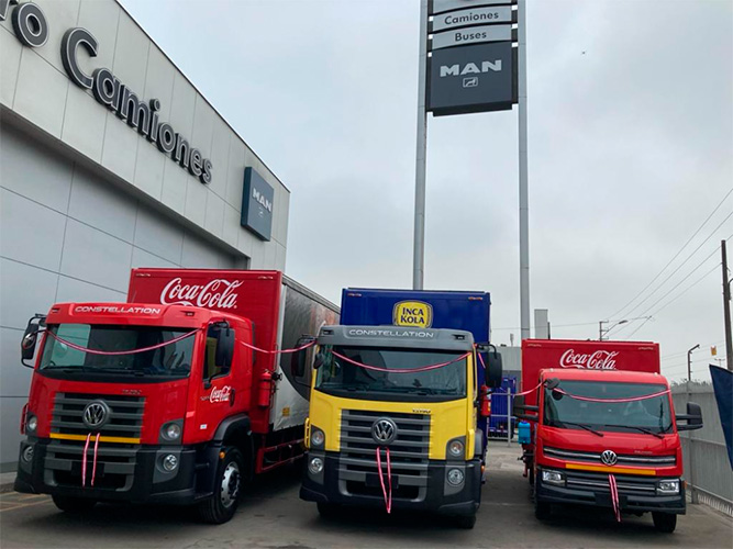 Coca-Cola adquiere otros 144 camiones VW en Perú