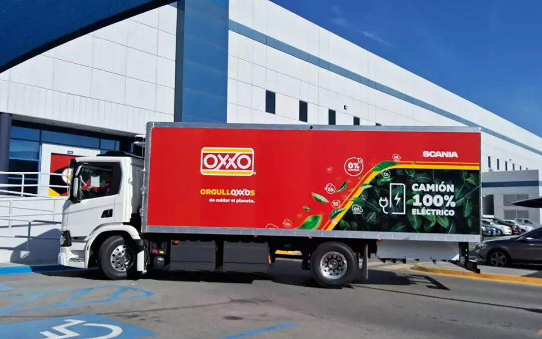 OXXO y Scania prueban camión eléctrico en Nuevo León