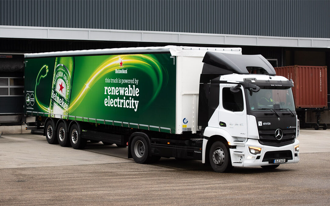 Realizan Heineken y Einride viajes transfronterizos con eActros 300