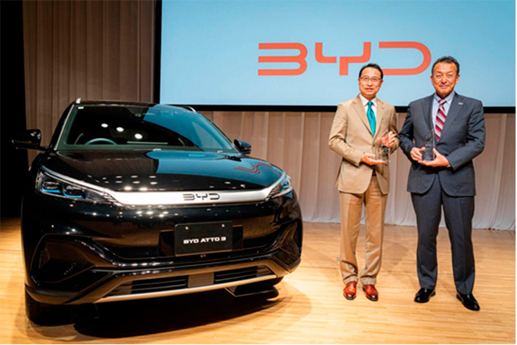 Triunfa BYD en los premios EV del año 2023 en Japón