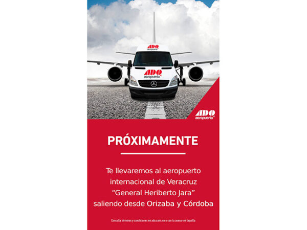 Conectará ADO a Orizaba y Córdoba con el aeropuerto de Veracruz