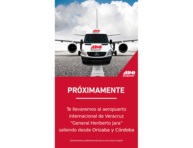 Conectará ADO a Orizaba y Córdoba con el aeropuerto de Veracruz